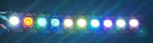 複数色同時発光のLEDテープライト