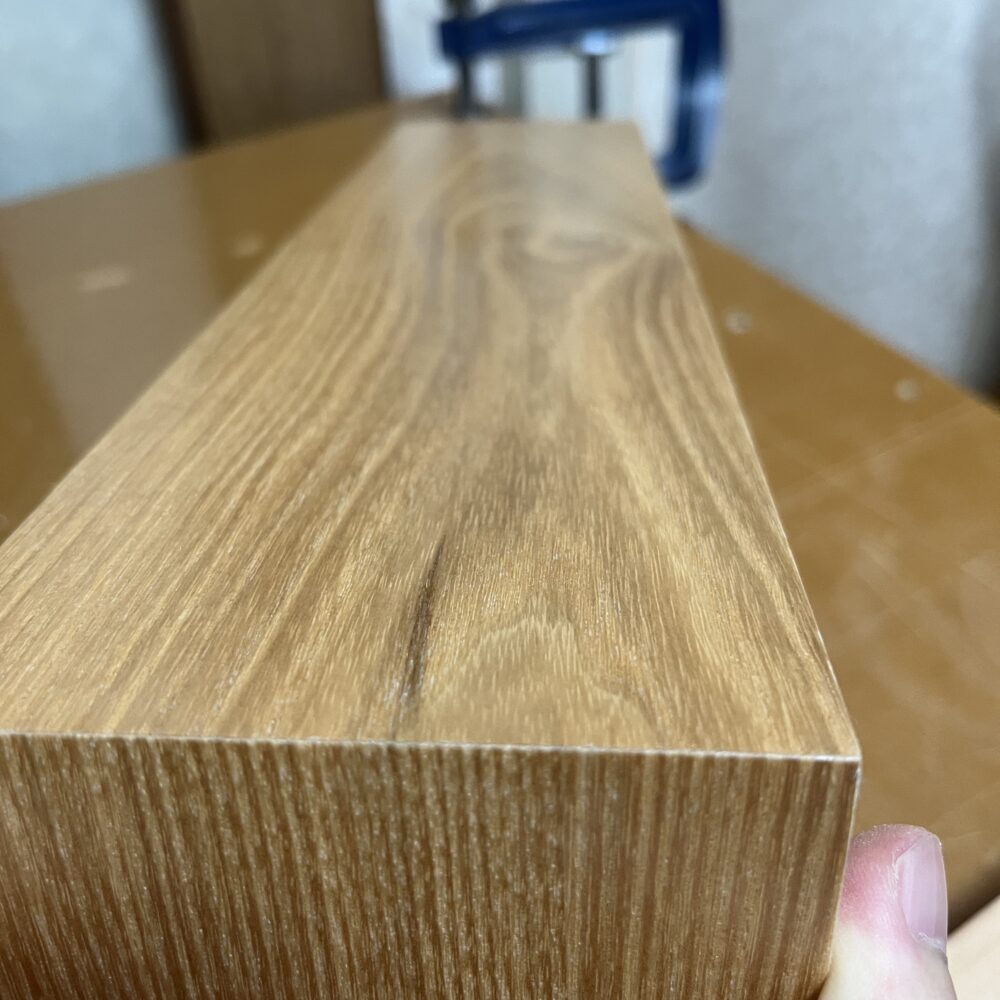 タモのオイル塗装