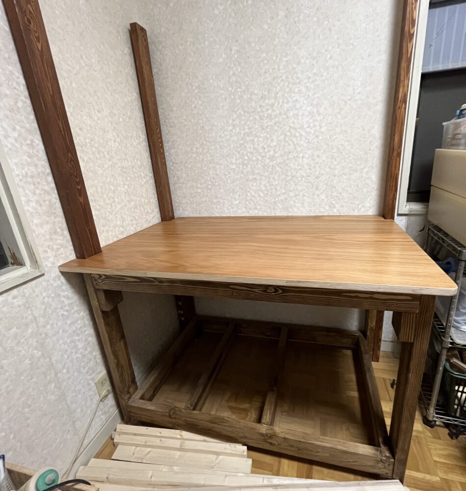 ２ｘ４作業台の完成