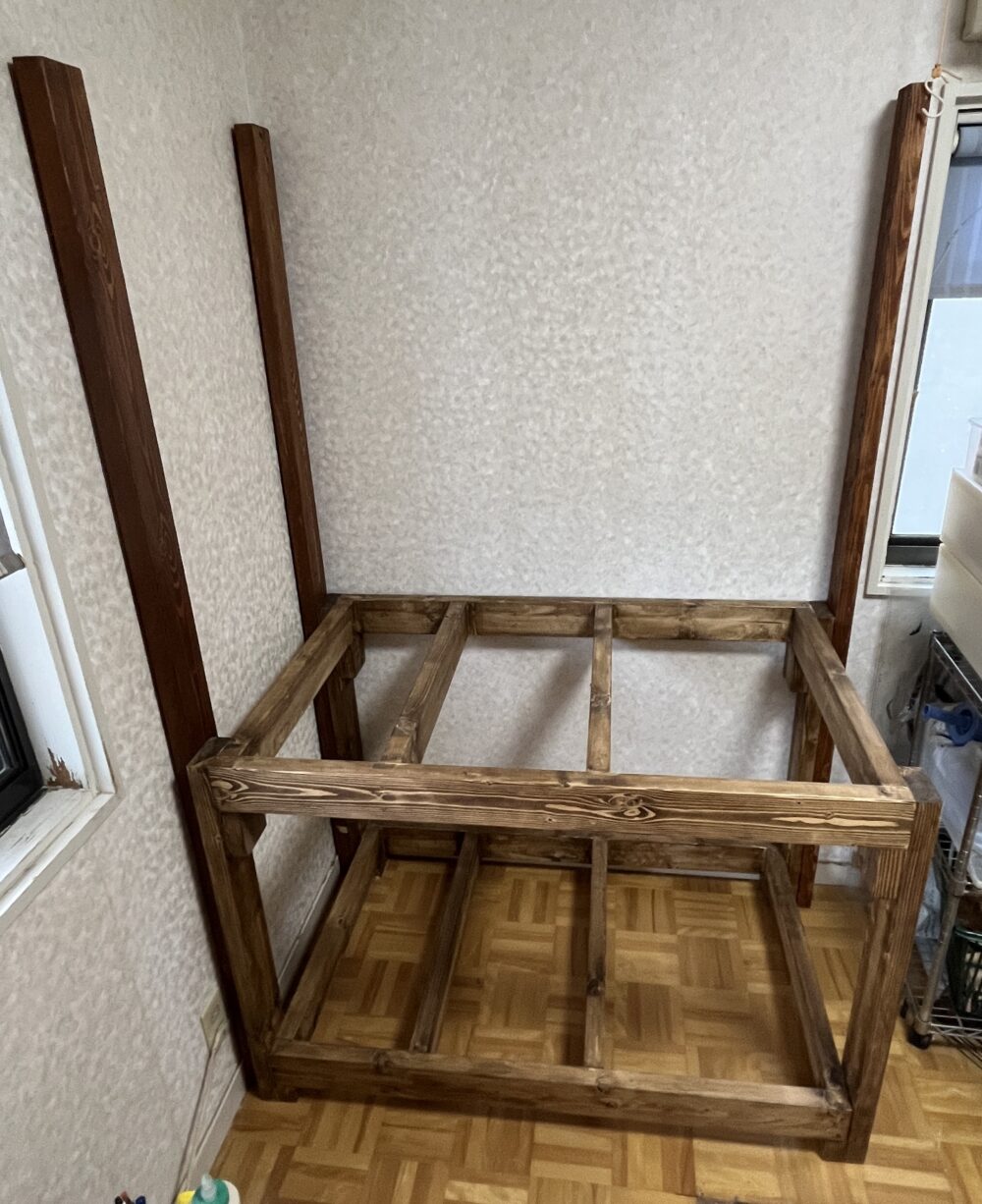 ２ｘ４作業台の堅牢なフレーム