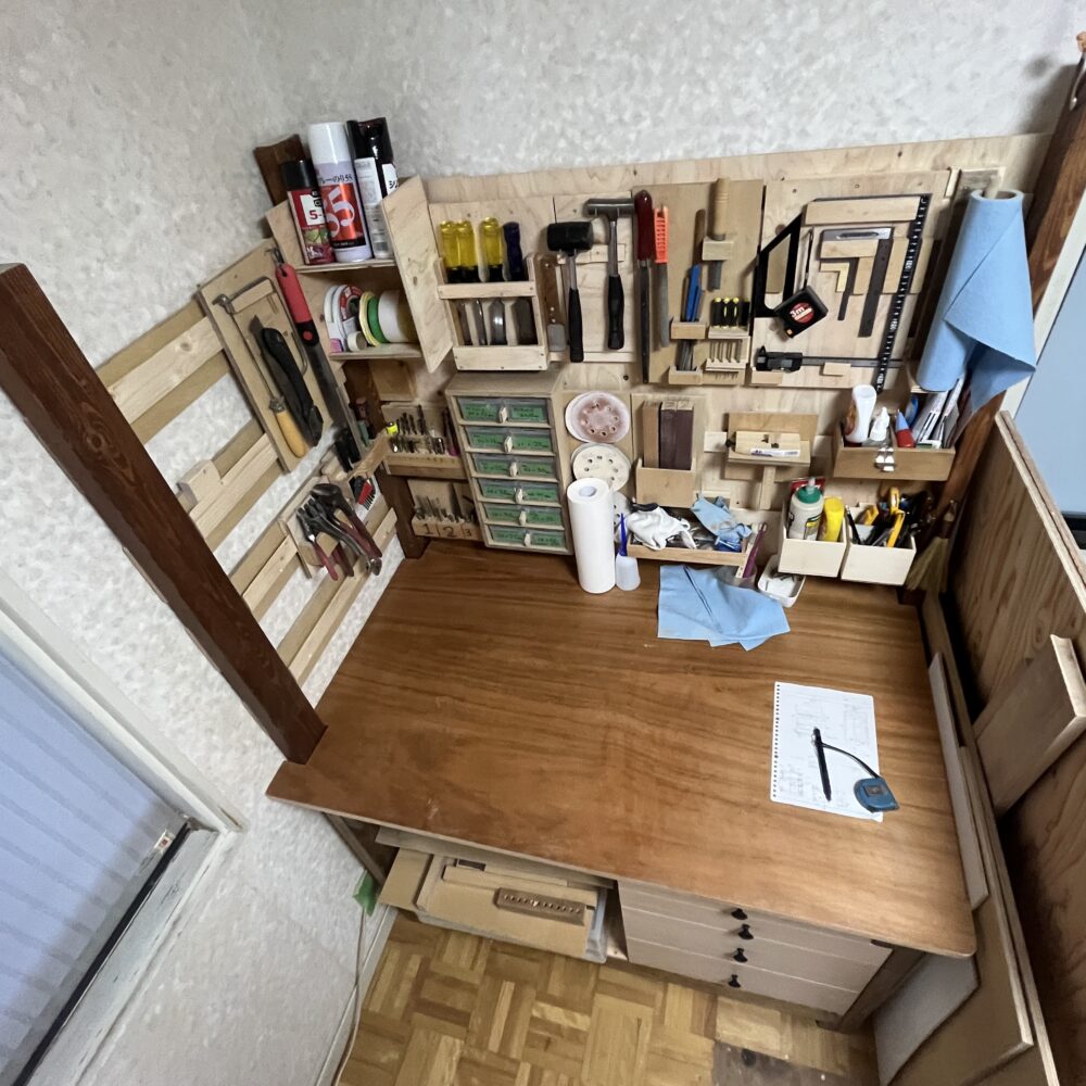 2x4作業台の上面