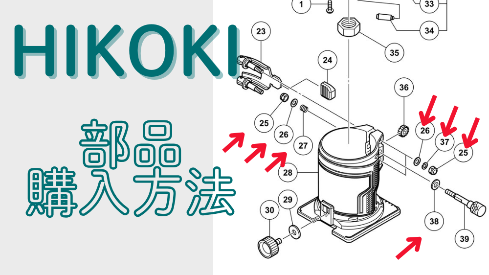 ハイコーキ電動工具の部品購入方法