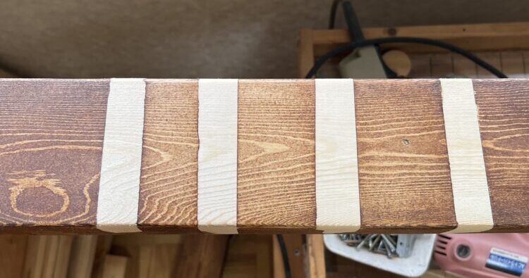 オールドウッドワックスの色の濃さを比較