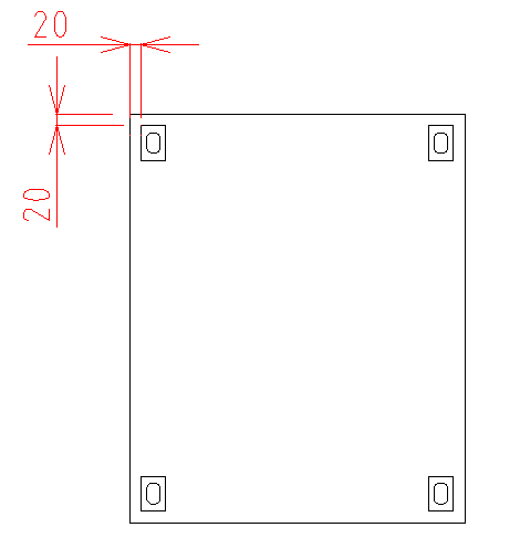 キャスターの位置図面