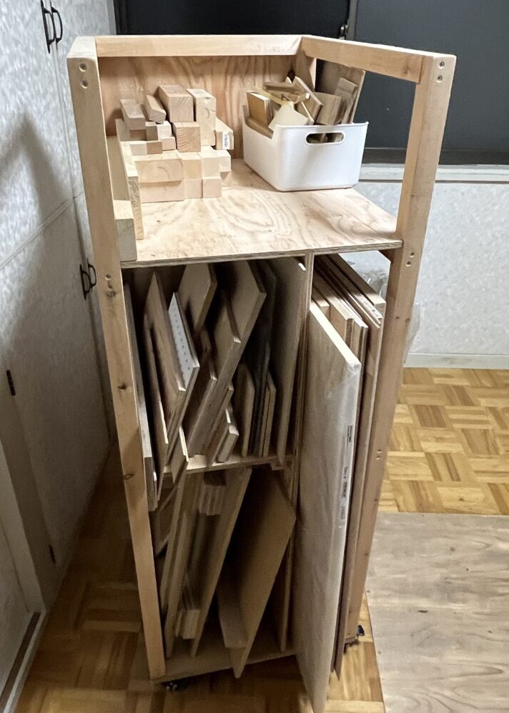木材収納棚の使用感