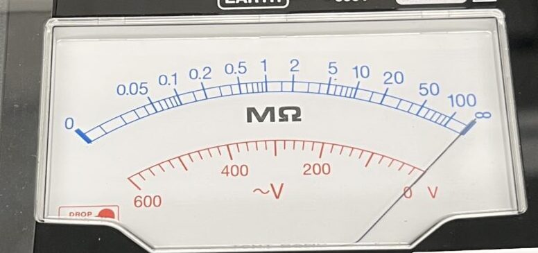 メガーのアナログ表示