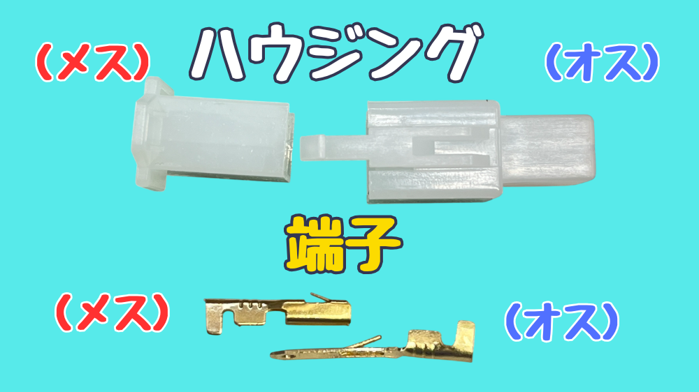 カプラーのハウジングと端子の構造