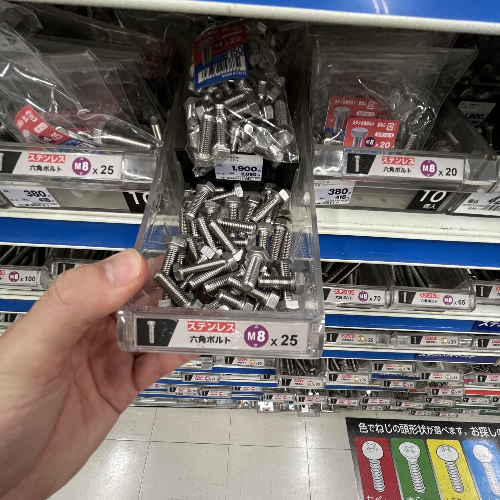 ホームセンターのネジのばら売り
